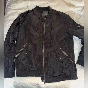 Zara Women’s Black Bomber Jacket